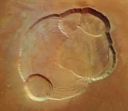 Askjan á Olympus Mons